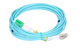 Extralink LC/UPC-LC/APC | Patchcord | Multimode, OM3, Duplex, 3mm, 3m cena un informācija | Kabeļi un vadi | 220.lv