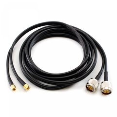OEM Koaksiālais kabelis, N Male /SMA Male, 5m Duplex CC-NM-SM-5-D cena un informācija | Kabeļi un vadi | 220.lv