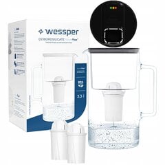 Стеклянный фильтр-кувшин Wessper FutureFlow Aquaclassic + 3x картридж для фильтра цена и информация | Фильтры для воды | 220.lv