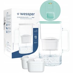 Wessper Aquamax 3,3 l ūdens filtrs - LED skaitītājs + 3x ūdens filtrs cena un informācija | Ūdens filtri | 220.lv