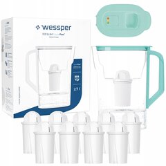Wessper D3 Slim FutureFlow LED ledusskapja filtrs + 10x filtrs cena un informācija | Ūdens filtri | 220.lv