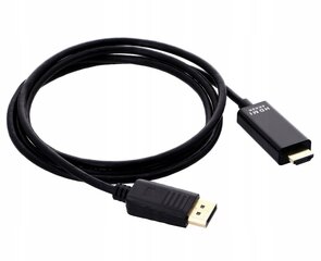 DISPLAY PORT uz HDMI 1.8M 4K DP DisplayPort kabelis cena un informācija | Kabeļi un vadi | 220.lv