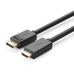 Kabelis Ugreen HDMI - DisplayPort 4K 30 Hz 28 AWG, 3 m (DP101 10203) cena un informācija | Kabeļi un vadi | 220.lv