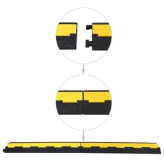 kabeļu aizsargs, rampa, 2 kanāli, 101,5 cm, gumija цена и информация | Кабели и провода | 220.lv