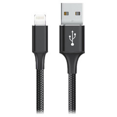 USB uz Lightning Kabelis Goms Melns cena un informācija | Kabeļi un vadi | 220.lv