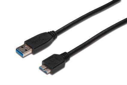 Digitus AK-300117-003-S, USB-A/Micro USB-B, 0.25 m cena un informācija | Kabeļi un vadi | 220.lv