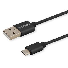 Savio CL-129, USB-C/USB-A, 2 m cena un informācija | Kabeļi un vadi | 220.lv