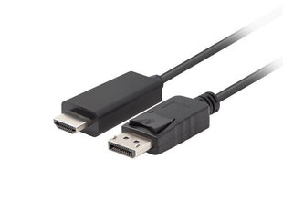 Kabelis Display Port uz HDMI Lanberg CA-DPHD-11CC-0050-BK 5 m cena un informācija | Kabeļi un vadi | 220.lv