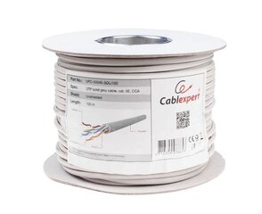 Gembird CAT5e UTP LAN kabelis CCA 100 m cena un informācija | Kabeļi un vadi | 220.lv
