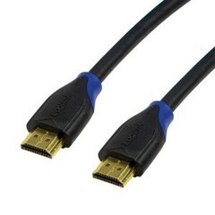 HDMI kabelis ar ārējo tīklu LogiLink CH0062 2 m Melns cena un informācija | Kabeļi un vadi | 220.lv