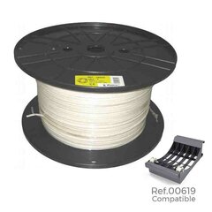 Параллельный кабель с интерфейсом Sediles 28960 2 x 1 mm Белый 400 m Ø 400 x 200 mm цена и информация | Кабели и провода | 220.lv