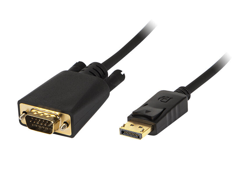 Kabelis VGA - DisplayPort, 1.8 m cena un informācija | Kabeļi un vadi | 220.lv