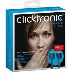 Clicktronic, DVI-D Dual Link, 10 м цена и информация | Кабели и провода | 220.lv