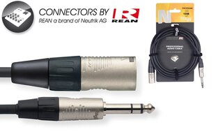 Stagg Rean, Aux 6.35 mm/XLR, 10 m cena un informācija | Kabeļi un vadi | 220.lv