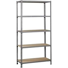 Simonrack Plaukti SimonRack Metāls Koks Pelēks (180 x 80 x 40 cm) cena un informācija | Plaukti | 220.lv