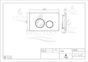 OXO WC skalošanas plate melna цена и информация | Детали для унитазов, биде | 220.lv