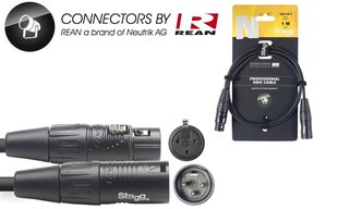 Stagg NDX1R-3, XLR, 1 m cena un informācija | Kabeļi un vadi | 220.lv