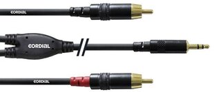 Cordial, Aux 3.5 mm/RCA, 3 m cena un informācija | Kabeļi un vadi | 220.lv