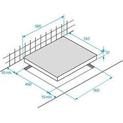 Keramikas plīts BEKO HIC63402T 60 cm cena un informācija | Plīts virsmas | 220.lv