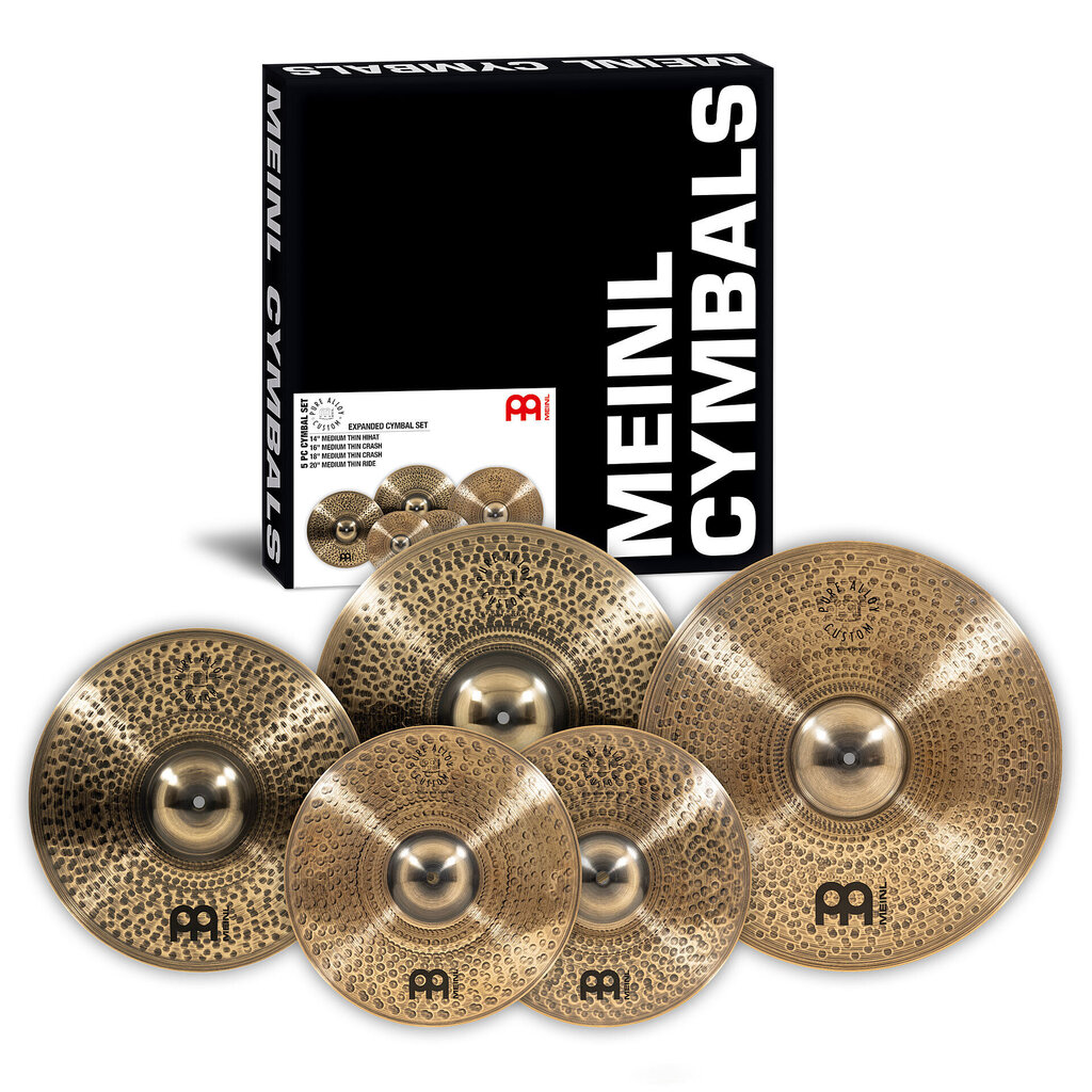 MEINL Cymbals PAC14161820 Pure Alloy Custom Expanded šķīvju komplekts цена и информация | Sitamie instrumenti | 220.lv