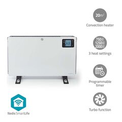 Nedis SmartLife Конвектор с функцией Wi-Fi | 2000W | 3 уровняощадки цена и информация | Принадлежности для большой бытовой техники | 220.lv