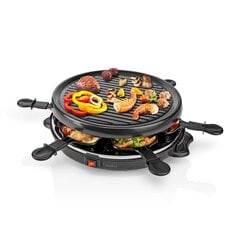 Nedis Gourmette Raclette Grill 6 personām apļa formā cena un informācija | Lielās sadzīves tehnikas piederumi | 220.lv