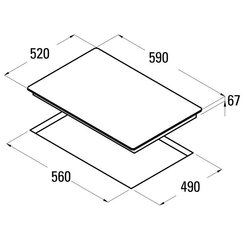 Варочная панель Cata TN 604/A цена и информация | Варочные поверхности | 220.lv
