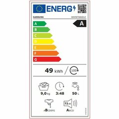 Стиральная машина Samsung WW90T684DLE/S3 Белый 9 kg 1400 rpm цена и информация | Стиральные машины | 220.lv