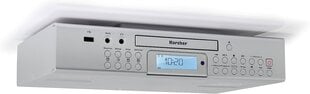 Karcher RA 2050 Unterbauradio (FM Radio, CD Player, USB, USB зарядное устройство, таймер обратного отсчета, пульт дистанционного управления) Серебро цена и информация | Радиоприемники и будильники | 220.lv