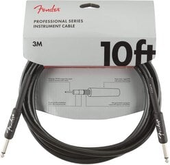 Fender Kabel Professional Series, 3M Black cena un informācija | Ģitāras | 220.lv