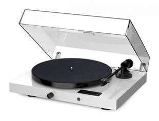 Pro-Ject JukeBox E1 + klavieru OM5e Vinilplašu atskaņotājs, "viss vienā" / "Plug and Play" sistēma ar Bluetooth, balts cena un informācija | Plašu atskaņotāji | 220.lv