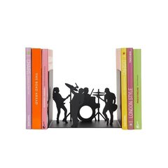 Balvi Bookend The Band - Металлическая книжная стойка, Черный, 18x14x10 см, Идеальное решение для организации книг, Ссылка на бренд: https://www.balvi.com/en/products/bookend-the-band-black-27775 цена и информация | Особенные приборы для приготовления пищи | 220.lv