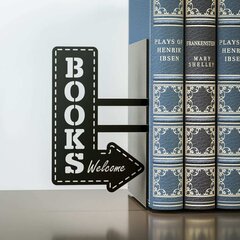 Букенд BookShop от Balvi - Черный, Размеры 17x10x10, Поставщик: https://b2b.balvi.com/en/products/bookend-bookshop-black цена и информация | Особенные приборы для приготовления пищи | 220.lv