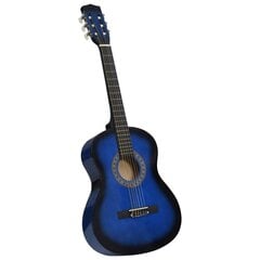 klasiskā ģitāra iesācējiem ar somu, 3/4, 36", zila цена и информация | Гитары | 220.lv