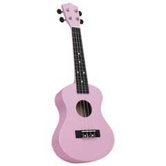 soprāna bērnu ukulele ar somu, rozā, 23" cena un informācija | Ģitāras | 220.lv