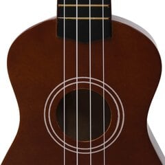 soprāna bērnu ukulele ar somu, tumša koka krāsā, 21" цена и информация | Гитары | 220.lv