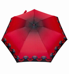 Lietussargs 4x saliekams - Pocket Mini, Sunsets-red-to-black PARASOL cena un informācija | Lietussargi sievietēm | 220.lv