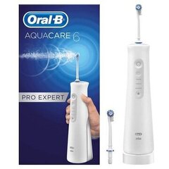 Oral-B AquaCare Pro Expert 6 irigators, bezvadu, balts cena un informācija | Irigatori | 220.lv