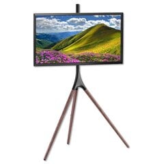 Штатив Techly TV LED/LCD 45-65", 32 кг, деревянный цена и информация | Кронштейны и крепления для телевизоров | 220.lv