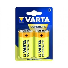 Батарейки Varta Superlife D, 2 шт. цена и информация | Батарейки | 220.lv