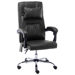Masāžas biroja krēsls, melns цена и информация | Офисные кресла | 220.lv