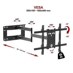 Ergosolid ON20 32-70" цена и информация | Кронштейны и крепления для телевизоров | 220.lv