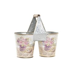 Подставка под цветочный горшок DKD Home Decor Розовый Металл Shabby Chic (24 x 12 x 23 cm) цена и информация | Вазоны | 220.lv