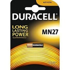 Батарейка  Duracell MN27, 1 шт. цена и информация | Батарейки | 220.lv