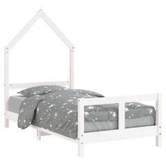 Bērnu gultas rāmis , 80x160 cm, balts цена и информация | Детские кровати | 220.lv