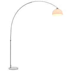 arkveida stāvlampa, 60 W, E27, 200 cm, sudraba krāsā cena un informācija | Stāvlampas | 220.lv