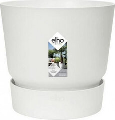 Горшок с блюдцем Elho Greenville Ø 39 x 36,8 cm Круглый Белый Пластик цена и информация | Вазоны | 220.lv