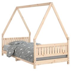 Bērnu gultas rāmis, 90x190 cm, priedes masīvkoks цена и информация | Детские кровати | 220.lv