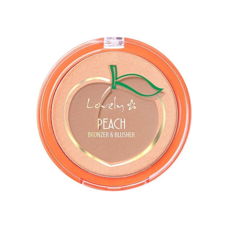 Sejas konturēšanas rīks Lovely Peach Blusher and Bronzer cena un informācija | Grima bāzes, tonālie krēmi, pūderi | 220.lv