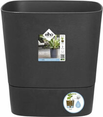 Горшок с автополивом Elho Greensense Aqua Care Ø 38 x 38,9 cm Темно-серый Квадратный цена и информация | Вазоны | 220.lv